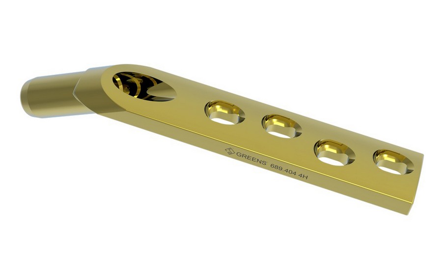 DHS Barrel Plate with DCP Hole AO type, 150°- Long (Barrel length- 38mm)